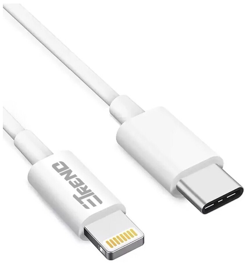 Кабель USB Type-C-Lightning для быстрой зарядки и передачи данных / для Apple iPhone 8, X/10, 11, 12, 13 / iPod / iPad / 1м