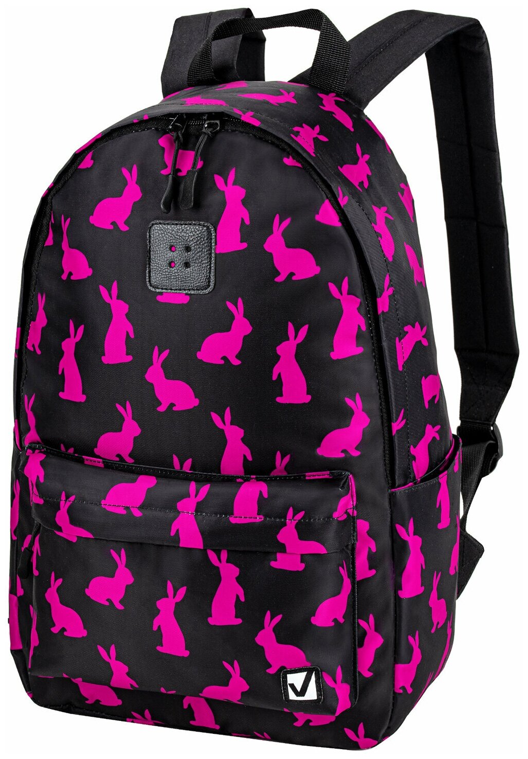 Рюкзак Brauberg Positive универсальный, потайной карман "Pink Rabbits" 42х28х14 см (270780)