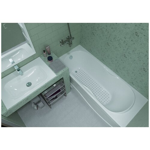 Ванна ALTBACH серия BACH Оливия 180х70 с гидромассажем, спинным массажем на каркасе