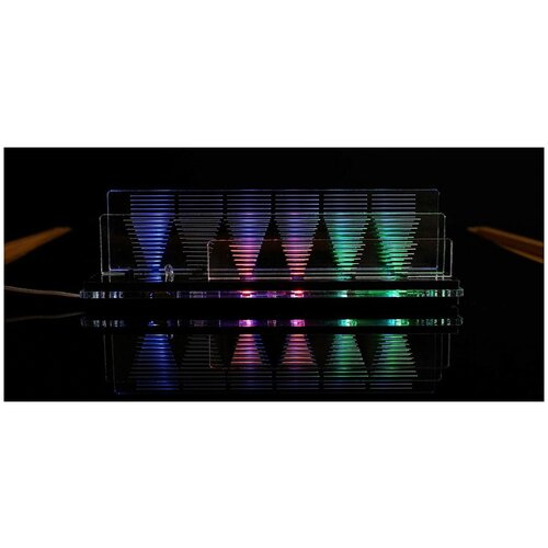 Двоичные часы интерьеные CLO 01 TAP (настольные часы, корпус черный, светорассеиватель оргстекло)