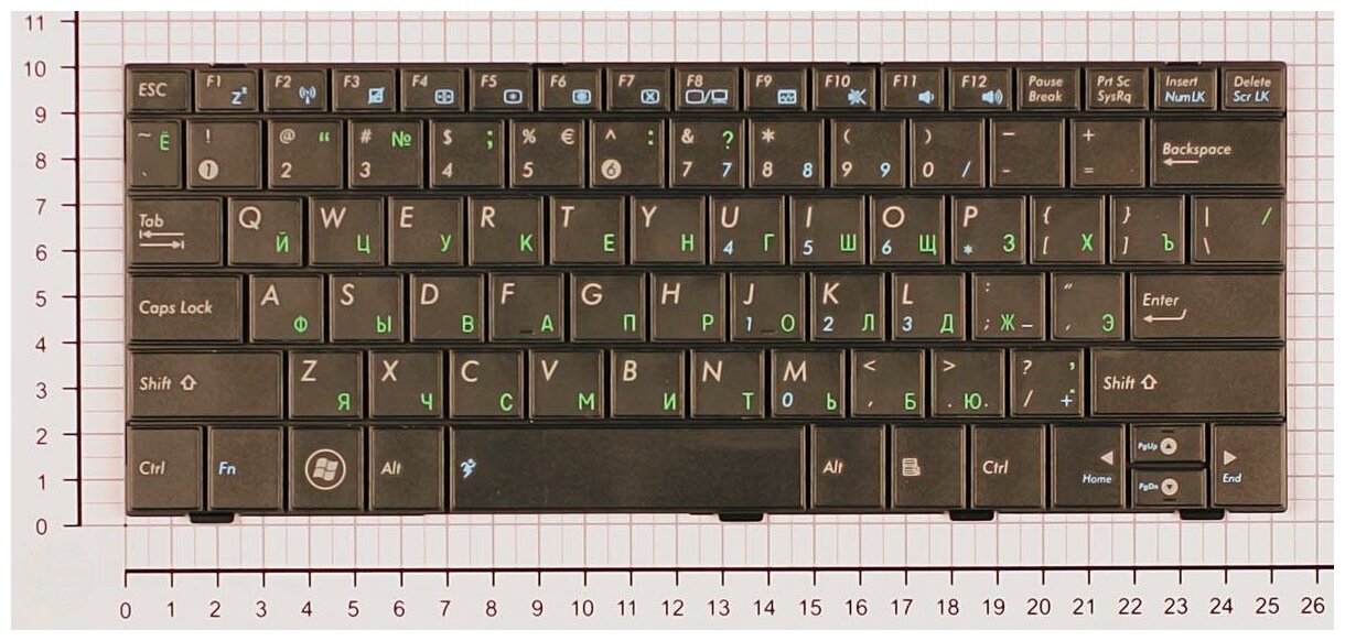 Клавиатура для ноутбука Asus 0KNA-192RU01 Русская Черная версия 1