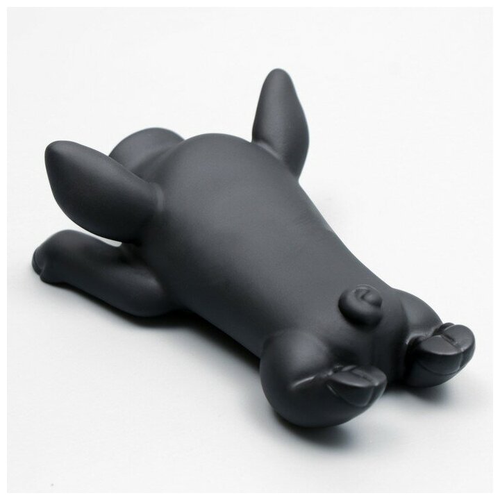 Игрушка пищащая Буженина для собак, 13 см, чёрная