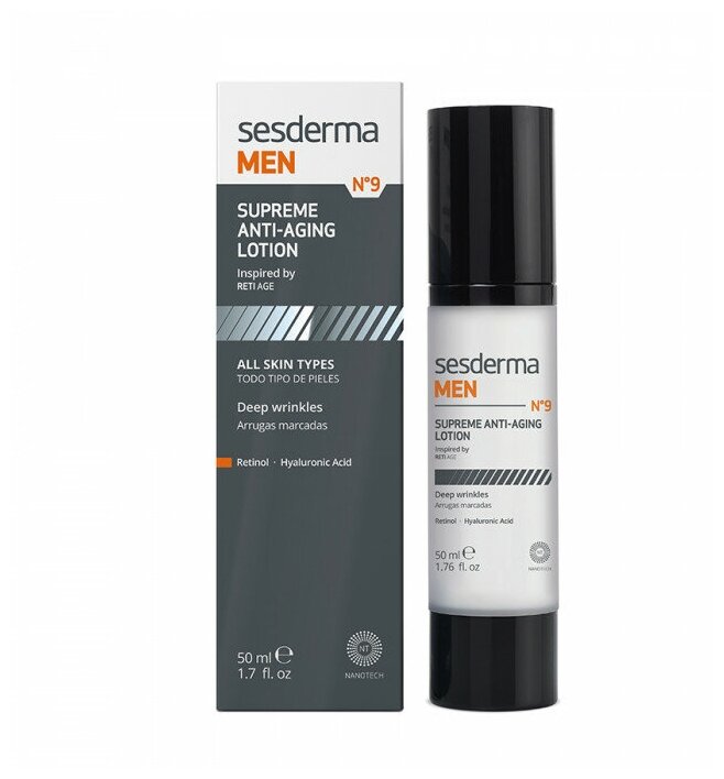 SESDERMA MEN Supreme anti-aging lotion – Лосьон антивозрастной для мужчин, 50 мл