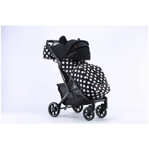 Прогулочная коляска Babalo 2022 future Микки Маус на черной раме с сумкой-органайзером, механическая спинка