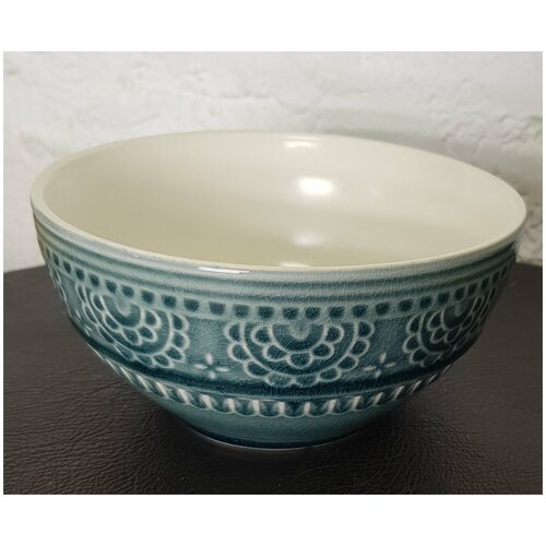 Салатник, 17 см., каменная керамика, 2 штуки, Индонезия, цвет -серый.