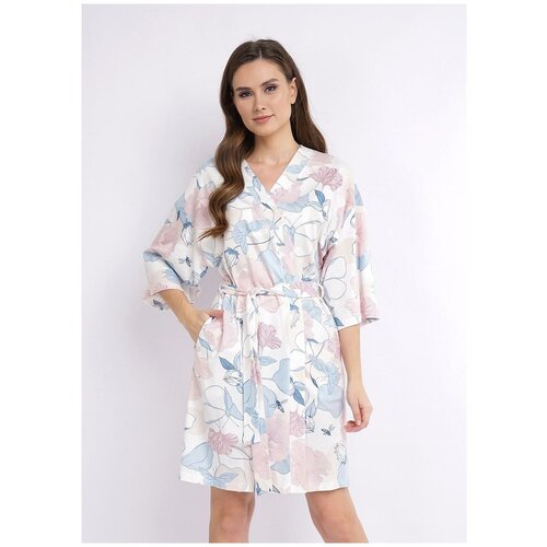 фото Халат женский clever молочный, размер 50