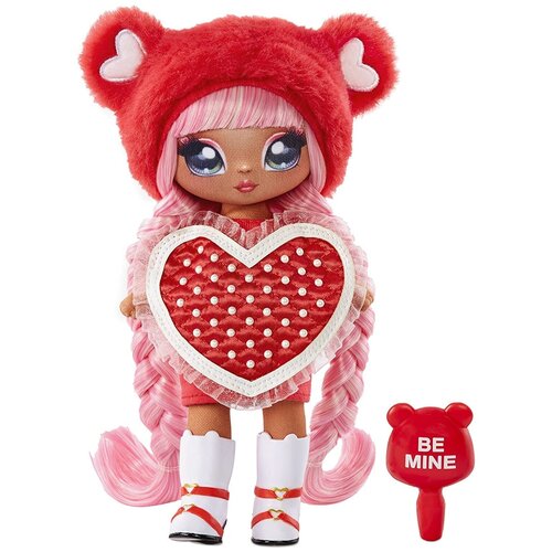 фото Nanana mga entertainment мягкая кукла-сюрприз на на на сюрприз валентинки - valentina moore (na! na! na! surprise red heart bear valentina moore doll)