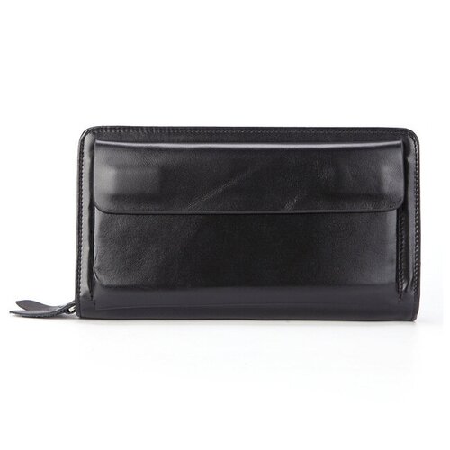 Портмоне мужское из натуральной кожи FLASKFUR, коричневый винтаж