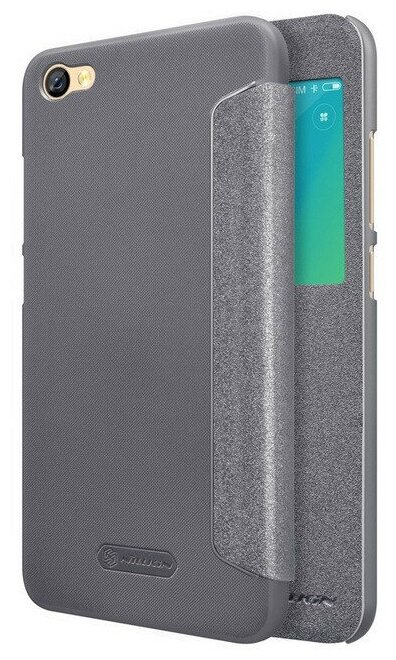 Чехол-книжка Nillkin для Xiaomi Redmi Note 5A, полиуретан, серый - фото №7
