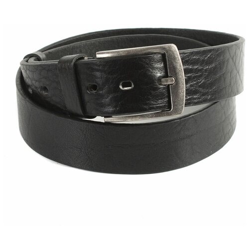 фото Ремень/ремень мужской/натуральная кожа/meyninger/рн-7505/черный/125/цельнокроеный/с пряжкой/подарочная коробка