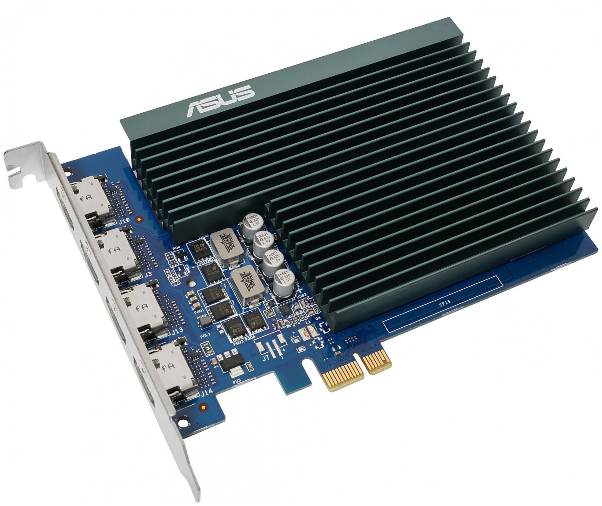 Видеокарта Asus PCI-E GT730-4H-SL-2GD5 NVIDIA GeForce GT 730 2Gb GDDR5 902/5010 HDMIx4 HDCP Ret