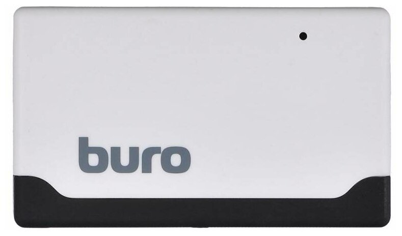 Картридер внешний Buro BU-CR-2102, USB2.0, белый/черный