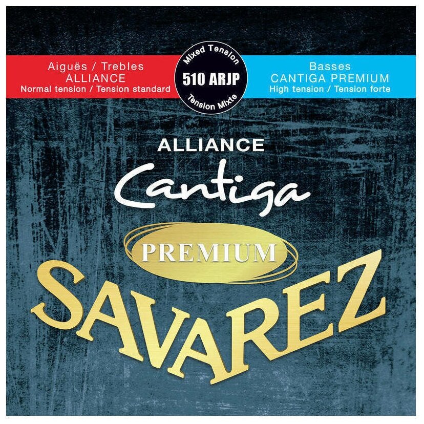 Savarez 510ARJP Alliance Cantiga Red/ Blue Premium Струны для классической гитары