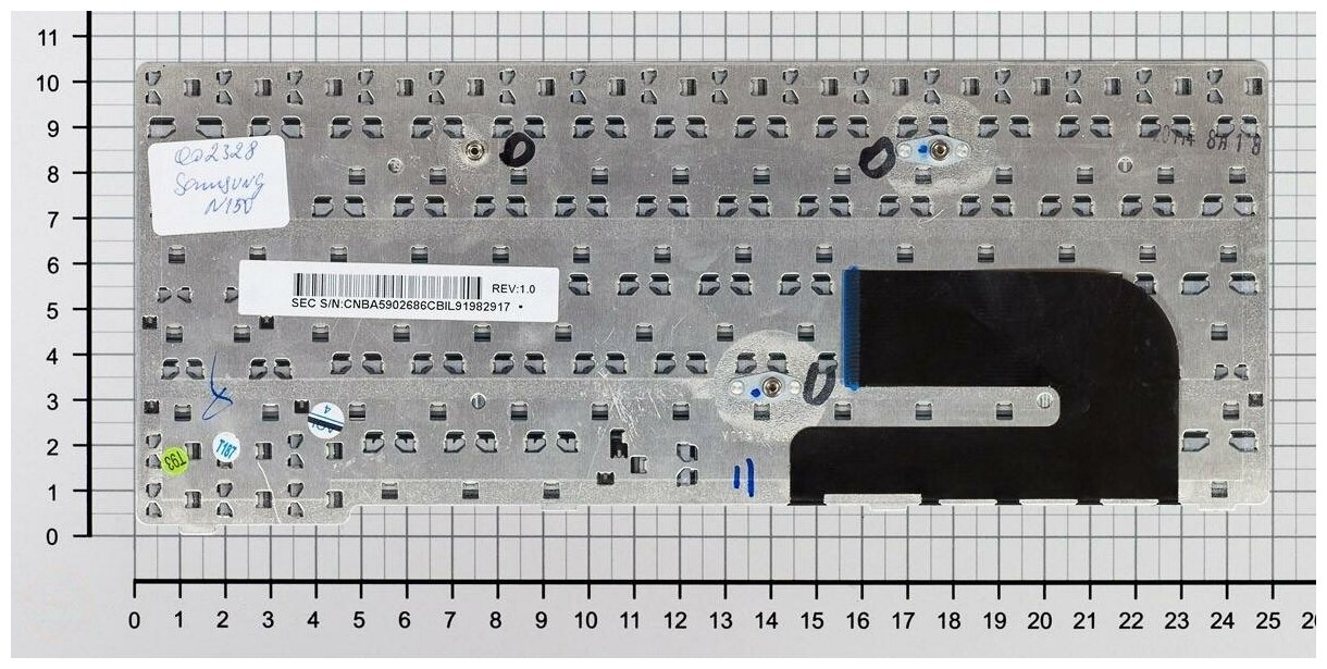Клавиатура для ноутбука Samsumg N150-JA01UK черная