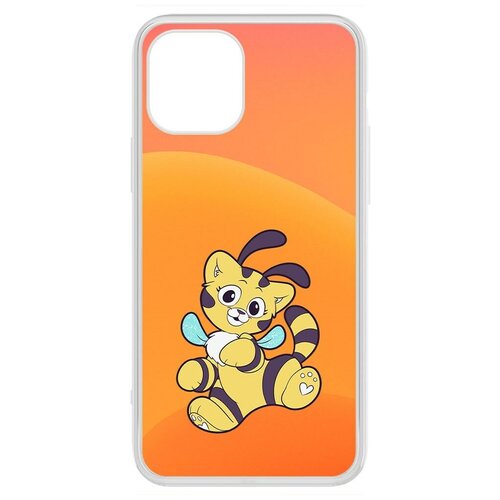 Чехол-накладка / чехол для телефона / Krutoff Clear Case Хаги Ваги - Кошка-Пчёлка для iPhone 12