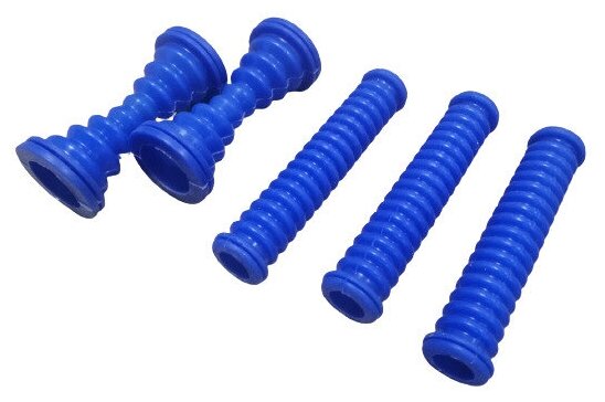 Защитные трубки проводов (гофры) дверей УАЗ Патриот (силикон) (5 шт.) Синий цвет