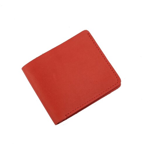 фото Кошелек женский из натуральной кожи, маленький бумажник для денег, портмоне на каждый день красный пр1051-1007 кроко