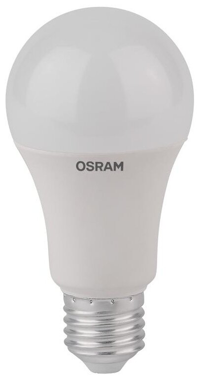 Лампа OSRAM LED Star E27 A60 10Вт, светодиодная LED, 1055 лм, эквивалент 100Вт, нейтральный свет 4000К