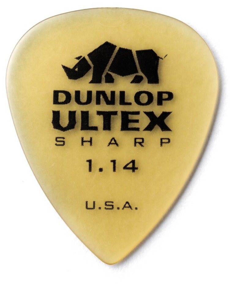 433P1.14 Ultex Sharp Медиаторы 6шт толщина 114мм Dunlop