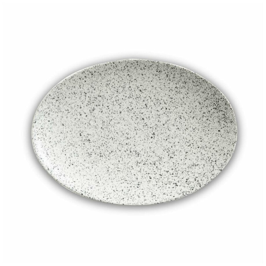 фото Тарелка овальная Икра, 30х22 см, пепел Maxwell & Williams