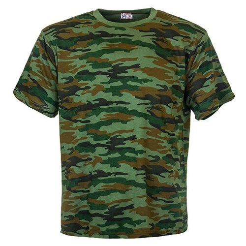Футболка АРТЭ, принт камуфляжный, размер 52, зеленый