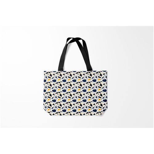 фото Сумка-шоппер / 46х35 см / популярные иллюстрации / узоры итальянский узор терраццо burnettie