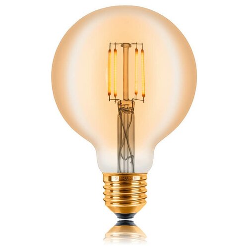 Ретро лампа светодиодная G95 LED 4W, E27, золотая, 057-301 Sun Lumen