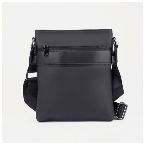 фото Сумка, отдел на молнии, 2 наружных кармана, водонепроницаемая, цвет чёрный без бренда