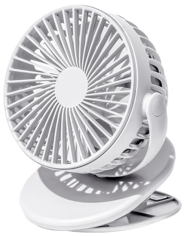 Портативный вентилятор на клипсе SOLOVE clip electric fan 2000mAh 3 Speed Type-C Серый (F3 Grey RUS)