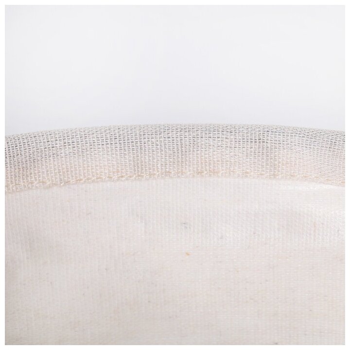 Корзина бельевая текстильная Доляна "Панда", 30x30x30 см, цвет белый - фотография № 16
