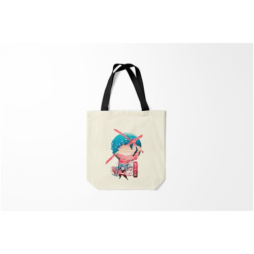 фото Сумка-шоппер / 40х40 см / аниме / клинок рассекающий демонов demon slayer burnettie