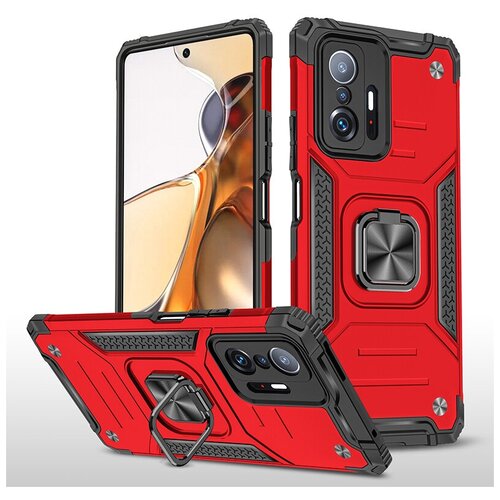 Противоударный чехол Legion Case для Xiaomi Mi 11T (Pro) красный чехол накладка krutoff soft case наша победа для xiaomi mi 11t pro черный