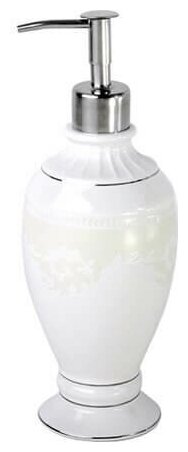 Дозатор для мыла Wess Elegance настольный керамика белый (G87-40) - фотография № 8