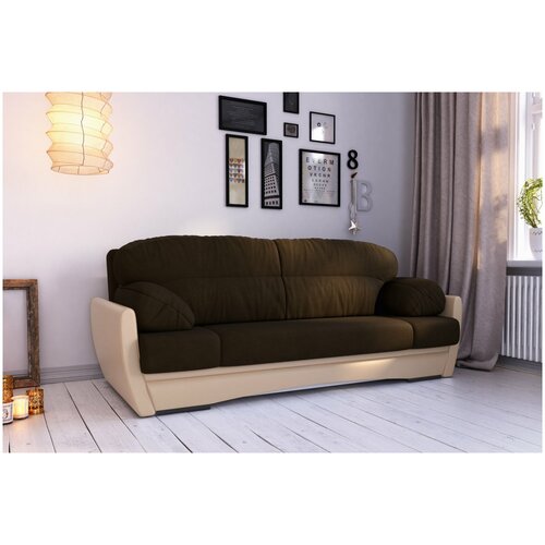 Диван прямой Монро, Коричневый/бежевый