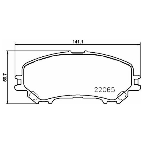 8DB355021691 HELLA Колодки тормозные дисковые