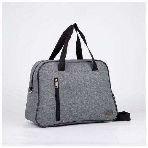 фото Сумка спортивная, отдел на молнии, наружный карман, длинный ремень, цвет серый tltriumph