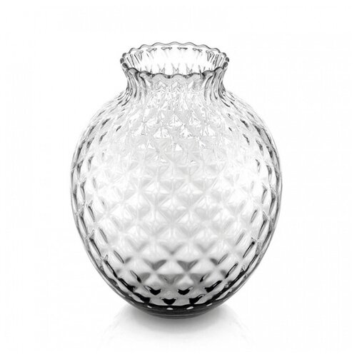Стеклянная ваза для цветов, диаметр: 19,7 см, высота: 25 см, материал: стекло, цвет: дымчатый 8226.1 Infiore