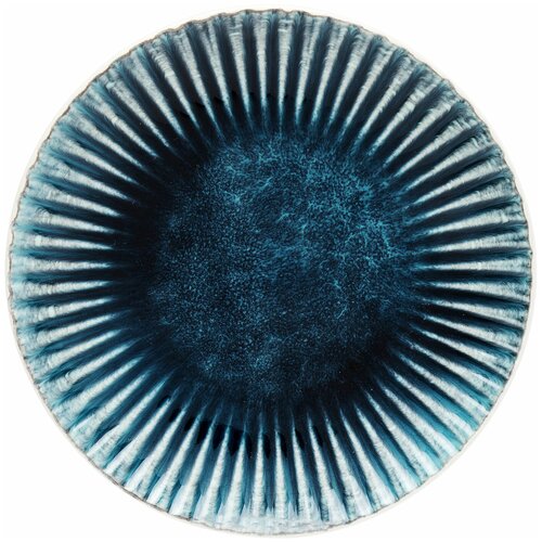 фото Kare design тарелка mustique, коллекция "мюстик" 21*3*21, керамика, синий