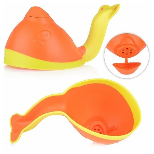 Купить Ковш для купания с лейкой Roxy kids цвет оранжевый, ROXY-KIDS, ПВХ