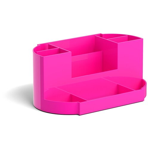 Подставка настольная пластиковая ErichKrause Victoria, Neon Solid, розовая