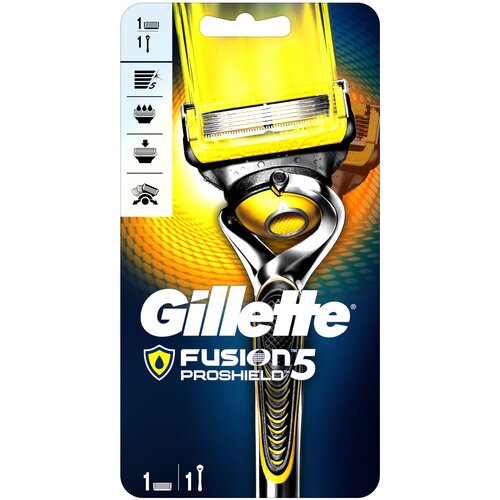 Многоразовый бритвенный станок Gillette Fusion5 Proshield Flexball, черный, 1 шт. бритвенный станок toptech razor 5 1 бритва сменная кассета 5 лезвий совместим с gillette fusion5 fusion5 power