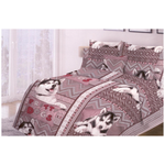 Комплект постельного белья бязь 1,5 спальный Хаски - изображение