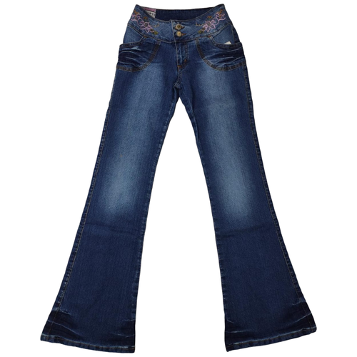 Джинсы MEWEI, размер 164, синий джинсы mewei прямой силуэт карманы размер 158 синий