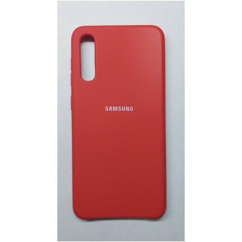 Чехол для Samsung A50/A30s silicone cover красный