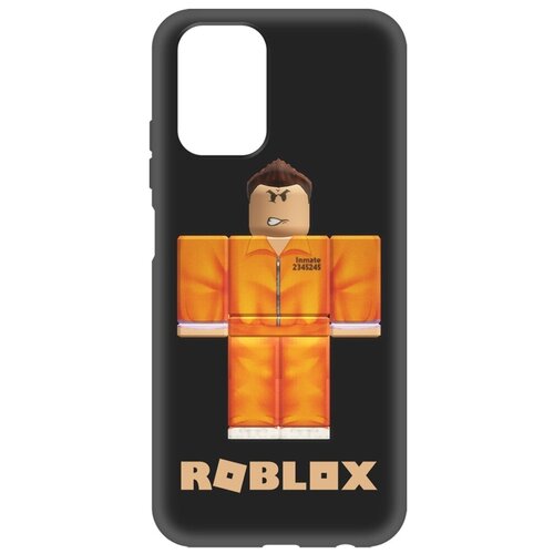 Чехол-накладка Krutoff Soft Case Roblox-Заключенный для Xiaomi Redmi 10 черный чехол накладка krutoff soft case roblox заключенный для infinix note 30 vip черный