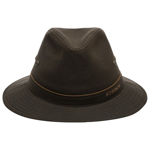 Шляпа федора STETSON 2541104 TRAVELLER WAXED COTTON, размер 61