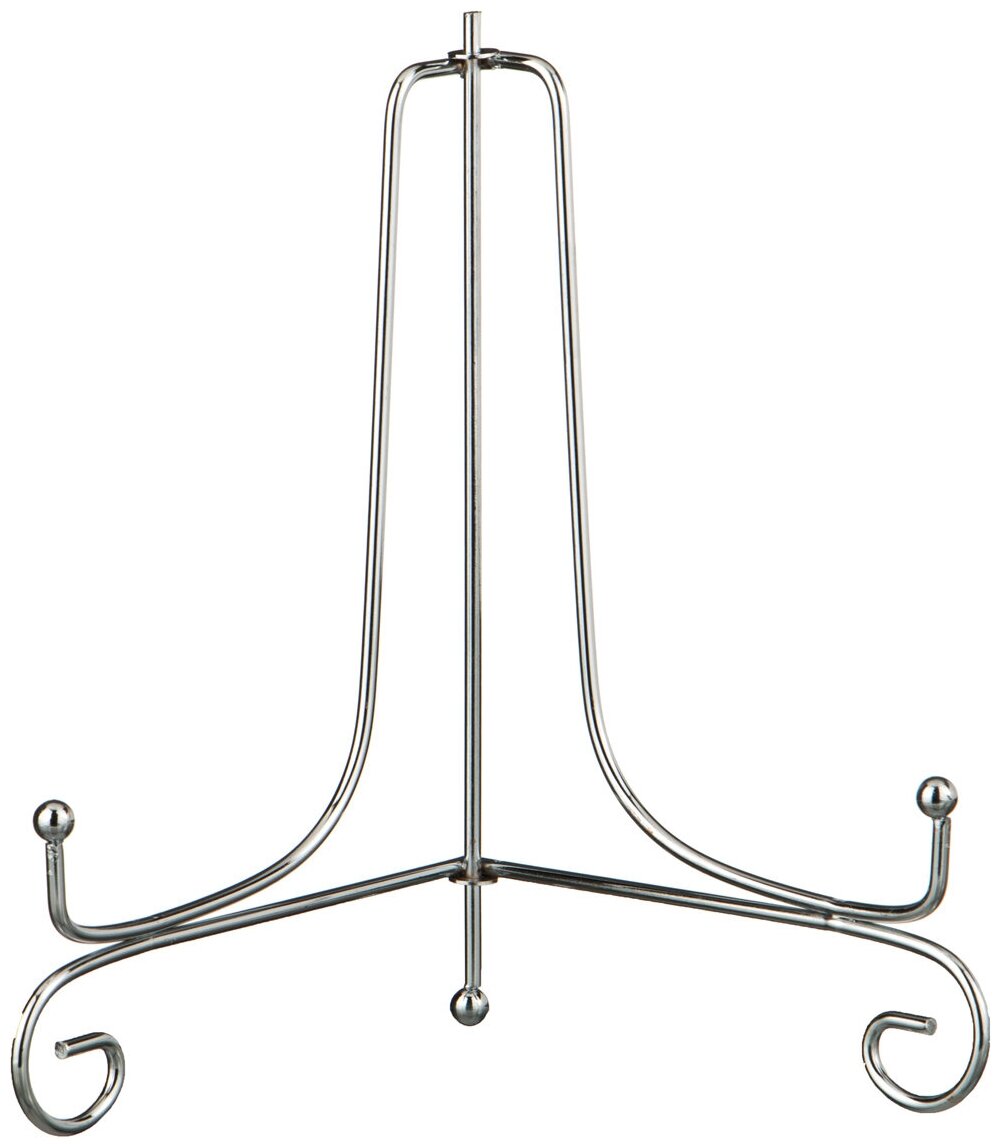 фото Комплект подставок для тарелок из 5 шт Lefard 17*11*16 см Цвет - Серебро / Металлическая подставка для сувениров, картин, фотографий