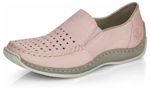 Туфли  Rieker, летние, натуральная кожа, размер 37, розовый