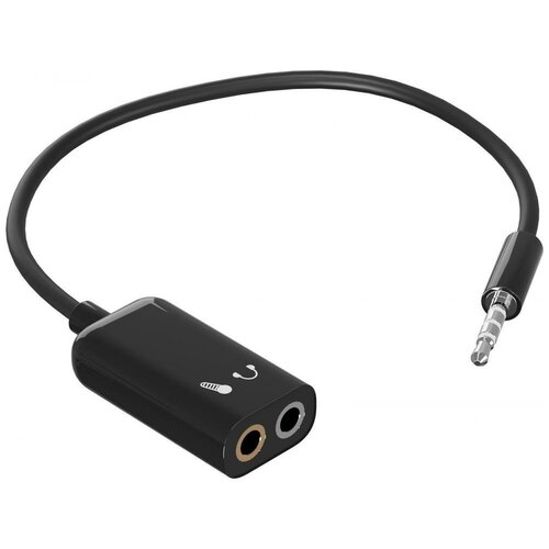Аудио-разветвитель GSMIN AS50 переходник на микрофон и наушники Mini Jack 35 мм F MIC 35 мм F - Mini Jack 35 мм M Черный 13500₽