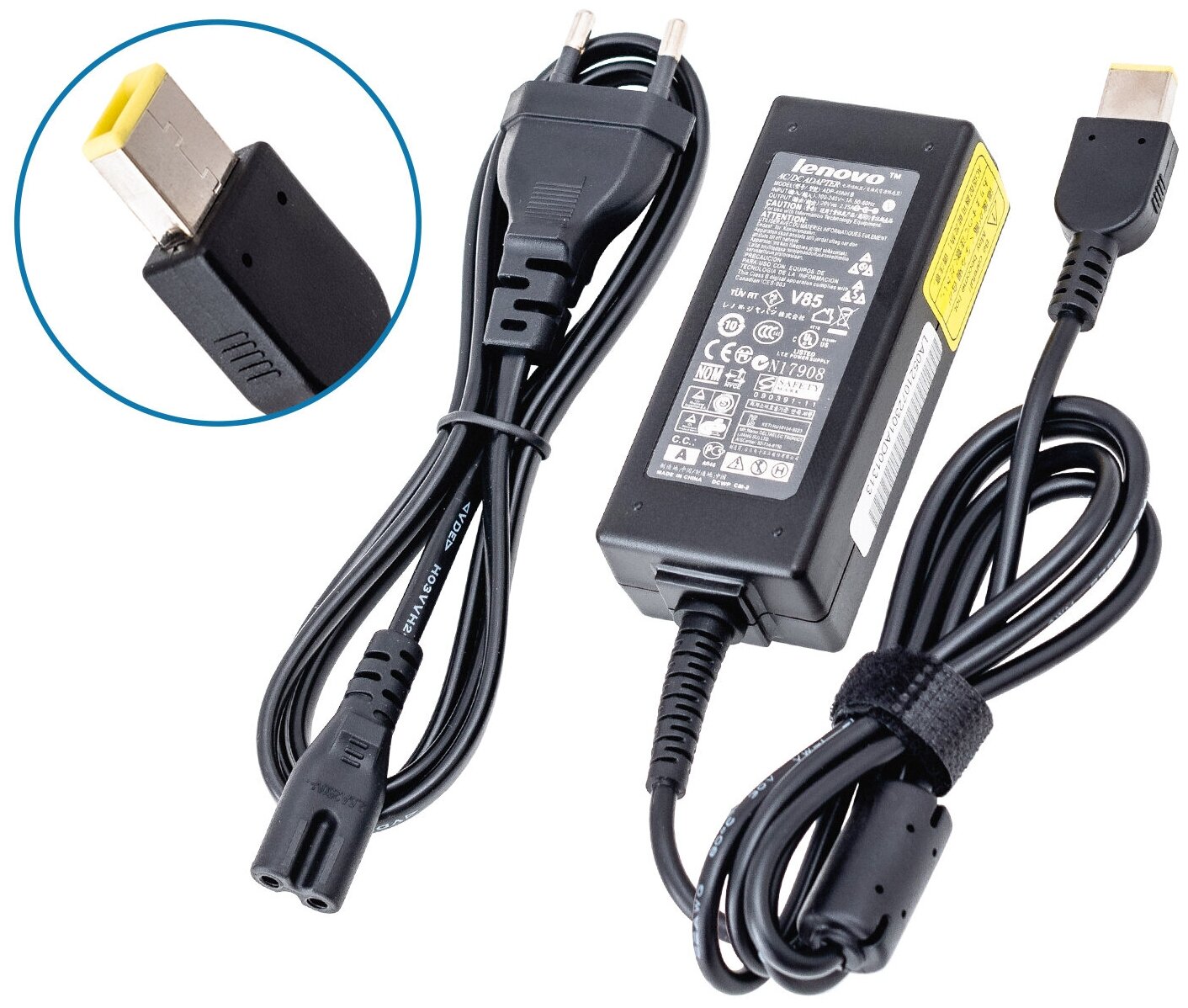 Блок питания для ноутбука Lenovo 20V 2.25A 45W (штекер USB) ADLX45NCC3A для B5030 B50-30 V130 Yoga 500 Yoga 11 S210 S21e20 ThinkPad S1 Yoga